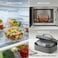 3-Piece Glass Food Storage Container Set with Airtight Locking Lids, Leakproof Meal Prep Containers, Microwave &amp; Freezer Safe Kitchen Storage Boxes