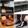7PCS Shoe Shine Kit with Portable Zipper Storage Bag, Shoe Polish Brush Set for Leather Shoes, Boots, Wallets, Furniture &amp; Car Seats, Brown