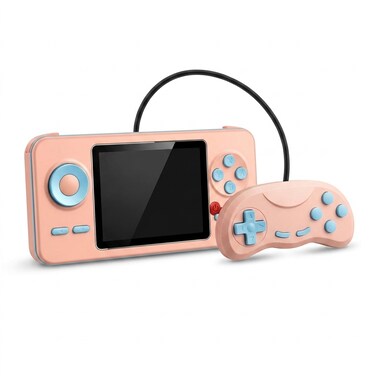 Handheld Retro Game Console with Color Screen, 500-in-1 Classic Built-in Games Portable Gaming Device for Kids &amp; Adults