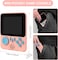 Retro Handheld Game Console with 666 Built-in Classic Games, 3.5 Inch Color Screen, Rechargeable Battery, TV Output &amp; 2-Player Support Mini Gaming Device (Pink)