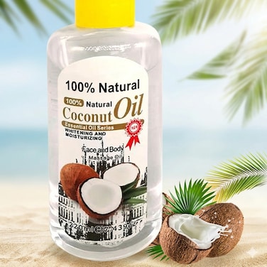 Coconut Massage Essential Oil for Skin Repair &amp; Deep Moisturizing, Natural Body &amp; Facial Spa Oil, Helps Improve Dry Skin, Dark Spots &amp; Fine Lines Care, 100% Plant-Based Oil