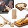 100 Pcs Wooden Disposable Knives, Compostable Bamboo Cutlery Set, Eco Friendly Biodegradable Flatware for Parties, Catering &amp; Events