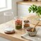 5-Piece Nesting Clear Food Storage Container Set with Airtight Lids, Stackable Leakproof Jars for Meal Prep, Snacks, Salads &amp; Travel, BPA-Free