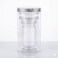 5-Piece Nesting Clear Food Storage Container Set with Airtight Lids, Stackable Leakproof Jars for Meal Prep, Snacks, Salads &amp; Travel, BPA-Free
