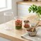 5-Piece Nesting Clear Food Storage Container Set with Airtight Lids, Stackable Leakproof Jars for Meal Prep, Snacks, Salads &amp; Travel, BPA-Free