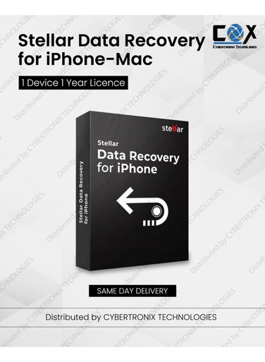 Stellar Data Recovery for iPhone-Mac   1 Device for 1 Year   Digital License