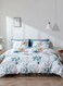Home King size 6 piece bedding set without filling green leaves design.