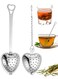 PCS Tea Infuser Spoon Tea Spoon For Loose Teas Heart Shaped Teas Steeper Stainless Steel Fine Mesh Strainer