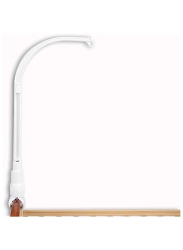 Jaexest 23 Inch Baby Crib Mobile Bed Bell Frame arm Bracket, Adjustable Crib Bed Arm Bracket, DIY Toy Decoration Bracket (Claw Mouth Bracket)