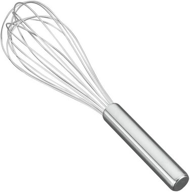 25 cm Stainless Steel 8-Wire Whisk &ndash; Heavy Duty Egg Frother, Milk Beater, Kitchen Utensil