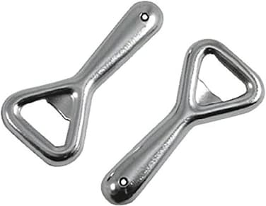 Bottle Opener and Cap Lifter Set – 2-Pieces, Silver, 0.9 x 9.5 x 16 cm, For Soda Cans and Bottles