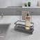 Metaltex Kitchen Sink Organizer Tokyo LAVA &ndash; Matte Black with TouchTherm Coating, Made in Italy
