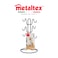 Metaltex 6-Mug Holder &ndash; Mug Tree Stand for Cups, Holds up to 6 Mugs, Touch-Therm Coating &ndash; LAVA