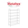 Metaltex 6-Tier Shoe Rack &ndash; White Shoe Organizer with Durable LDPE Plastic Coating, Space-Saving Storage for Up to 18 Pairs