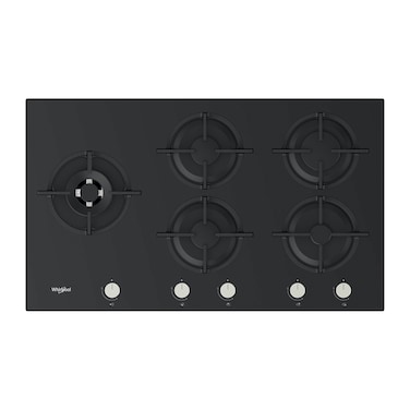 Whirlpool Gas Hob 5 gas burners, Black - GOA 925/NB
