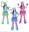 Monster Girl Dress, Headpiece, Gloves, Leg Warmers 3 Assorted