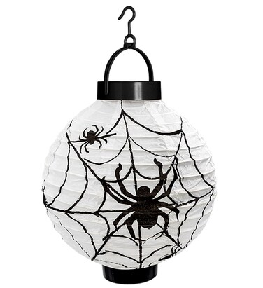 Led Light Spiderweb Lantern 20Cm