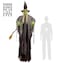 Witch With Broom &amp; Intermittent Blinking Red Led Light Eyes  240Cm
