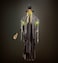 Witch With Broom &amp; Intermittent Blinking Red Led Light Eyes  240Cm