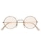 Gold Glasses With Lenses Round Shape