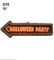 3D Neon Halloween Party Sign 56X17cm