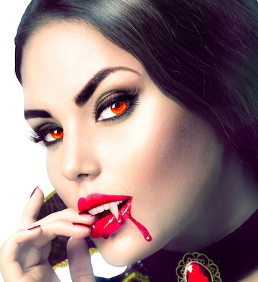 Vampire Denture With 4 Blood Capsules