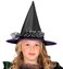 Witch Hat With Silver Glitter Stars Tulle Child Size -3 Colors Ass.