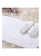 ANGLOME Egyptian Cotton Bathroom Floor Mat - 1000 GSM, Super Soft, Non-Slippery, and Extra Absorbent Floor Mat for Elegant Look (White 2)