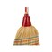 Tonkita Natural Sorghum Broom with Wooden Handle - Outdoor Cleaning