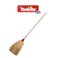 Tonkita Natural Sorghum Broom with Wooden Handle - Outdoor Cleaning
