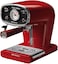 Ariete Vintage Pump Expresso Coffee Machine With Steamer, Maxi Cappuccino Maker, Ground Coffee And ESE Pods Compatible, 900W, 15 Bar, With Auto Shut-Off, Perfect For Home And Office, Red Art1388A
