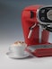 Ariete Vintage Pump Expresso Coffee Machine With Steamer, Maxi Cappuccino Maker, Ground Coffee And ESE Pods Compatible, 900W, 15 Bar, With Auto Shut-Off, Perfect For Home And Office, Red Art1388A
