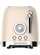 Radoco Retro Style 2-Slice Toaster - Cream