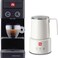 ILLY Y3.3 Black Iperespresso Coffee Machine with Illy White Milk Frother, Bundle Pack