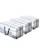 BRISEED&trade; 3-Pack XL Clear Moving Bags with Backpack Straps, Strong Handles, Zippers   Space-Saving, Heavy-Duty Storage Totes for Moving, Camping, Travel   74x34x36cm
