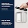 De'Longhi Coffee Knock Box, Collects Coffee Grounds, Stainless Steel, Non-slip Rubber Base, Strong and Stable Body, Easy to Clean, DLSC072