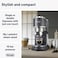 De'Longhi Dedica Arte Espresso Machine - MyLatteArt Milk Foam Nozzle, Precision Steam Wand, Steel Tamper Included, Grey - Create Perfect Espresso, Cappuccinos, and Latte Art at Home - EC885.GY
