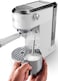 De'Longhi Dedica Duo EC890.WI, Barista Coffee Machine with Pump, Espresso and Cold Brew, Manual Coffee Machine with LatteArt Steam Rod, 15 cm Wide, 2 Espresso, Touch Screen, Cups up to 13 cm, White