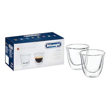 De'Longhi 2 Piece Espresso Glasses