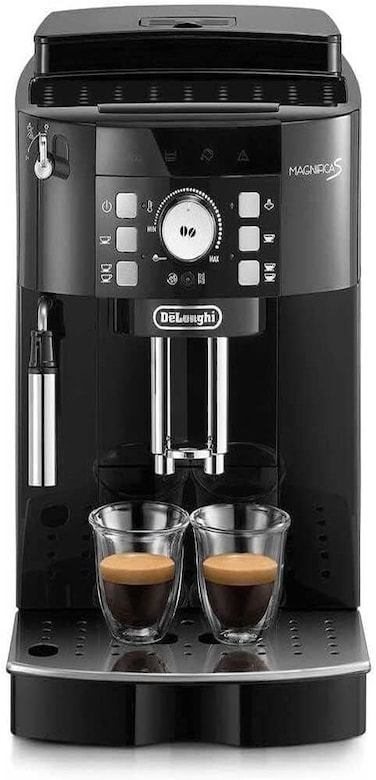 De&#39;Longhi Magnifica S Bean To Cup Fully Automatic Coffee Machine With Milk Frother, Built In Grinder, Americano, Cappuccino, Latte, Macchiato &amp;amp; Espresso Maker ECAM21.117.B Black (Made in Europe)