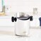De'Longhi Knock Box - Stainless Steel with Black Rubber Bar, Non-Slip Base, Ideal for Mess-Free Coffee Ground Disposal, Professional Barista Essential, Mirror Polished Finish, 2 Liters DLSC059