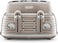De'Longhi Scolpito 4 Slot Toaster, Reheat, Defrost, One-Side Bagel &amp; 6 Browning Settings, Stainless Steel, Ctzs4003.Bg, Clay Beige, Min 1 Year Manufacturer Warranty