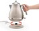 De'Longhi Icona Capitals Beige Vintage Style Kettle, 1.7 L Capacity With Water Level Indicator, 360 Swivel Base, Anti-Slip Feet, Soft Opening Lid, Premium Stainless Steel, Kbot3001.Bg