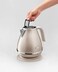 De'Longhi Icona Capitals Beige Vintage Style Kettle, 1.7 L Capacity With Water Level Indicator, 360 Swivel Base, Anti-Slip Feet, Soft Opening Lid, Premium Stainless Steel, Kbot3001.Bg