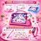 Telzeal P801 Kids Tablet Pink 8 Inch HD (1280x800) Android 13, 8GB RAM 512GB Storage, Dual SIM, 5000mAh Battery, 5MP+8MP Camera, Shockproof EVA Case with Handle (Purple)