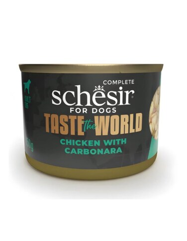 Schesir Taste The World Dog Wholefood Chicken Carbonara 150g &ndash; 4 Pack
