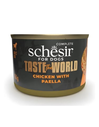 Schesir Taste The World Dog Wholefood Chicken &amp; Paella 150g &ndash; 4 Pack