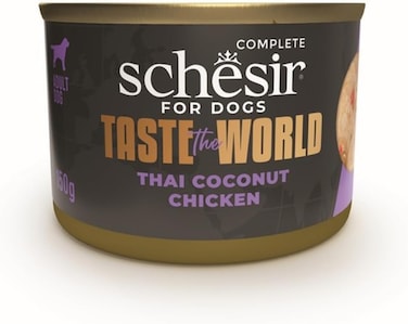 Schesir Taste The World Dog Wholefood - Thai Coconut Chicken 150g Pack  of  12