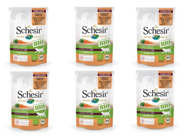 Bio Beef and Chicken With Carrots Sterilized Cat Wet Food- 85g x 6pcs