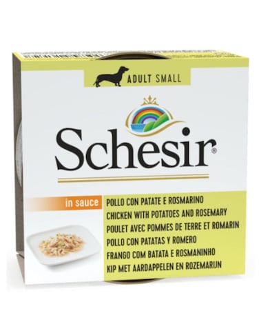 Schesir Dog Wet Food Can-Chicken with Potatoes and Rosemary-